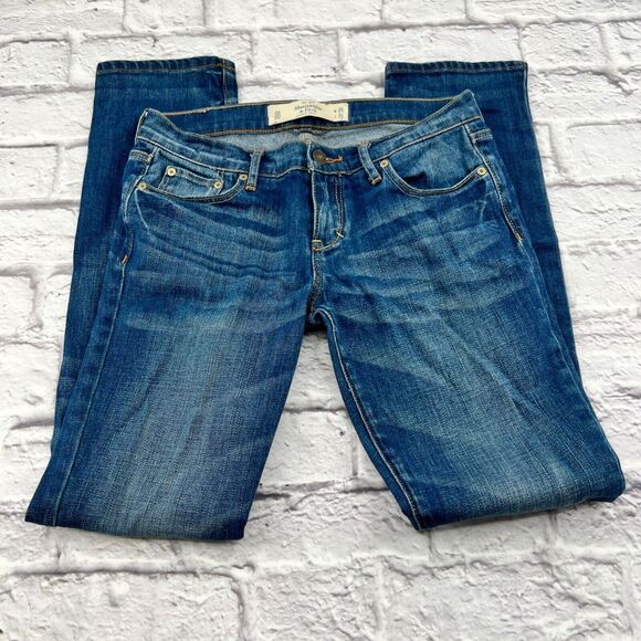 Abercrombie & Fitch Jeans 0S W25 L31 Medium Wash Perfect Stretch Skinny - Picture 2 of 9